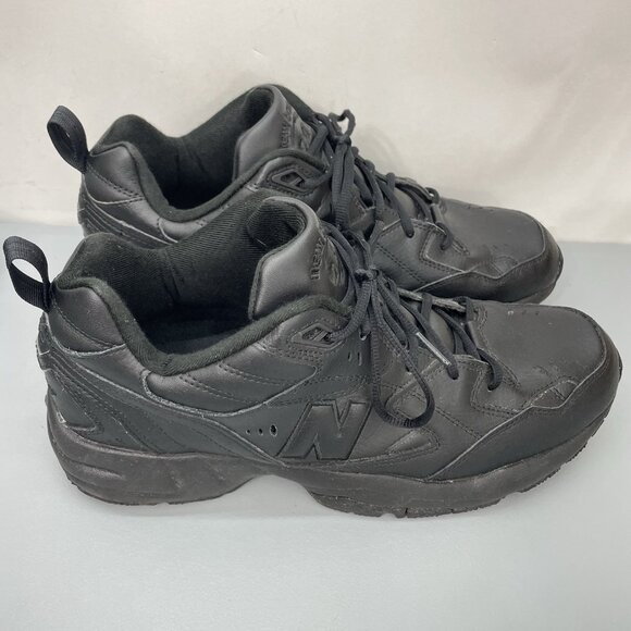 New Balance 608 Sneakers Shoes Training Athletic Comfort Leather Black Mens 13 - Picture 3 of 14